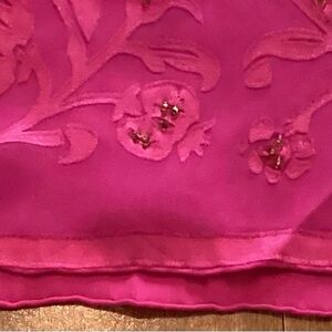 Liz Claiborne Pink Floral Scarf Vintage